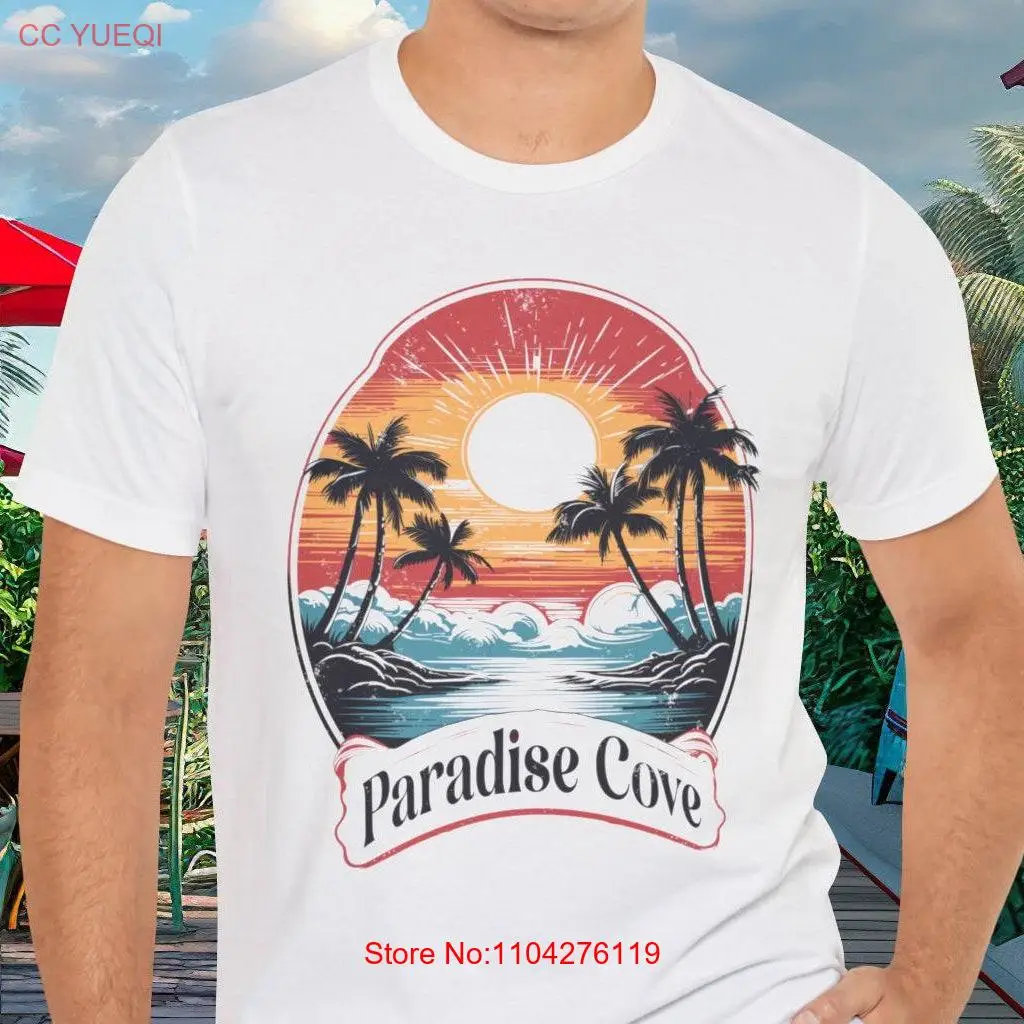 Мужская летняя футболка в стиле ретро с тропическими вибрами пальмовое дерево