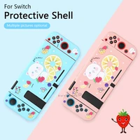 for nintendo switch joycon shell soft tpu case split shell cute cartoon protection cover for switch console accessories