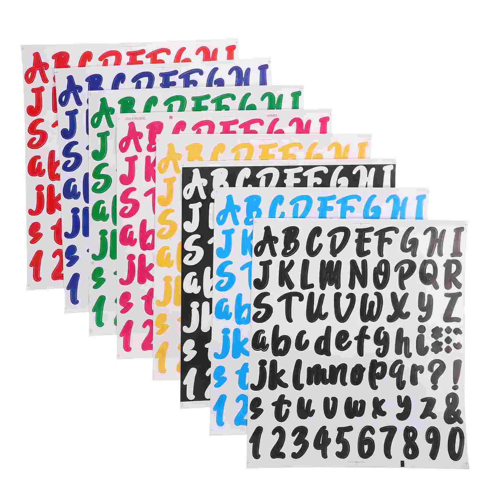 

Stickers Mailbox Letter Letters Adhesive Sticker Vinyl Lettering Numbers Number Decals Alphabet Colored Diy Address Sticky