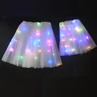 Сказочный костюм для девочек, Женская юбка-пачка со светодиодной подсветкой, светящееся маскарадное платье, Рождественская вечеринка, подарок на день рождения, Пасха, День Св. Валентина