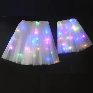 Сказочный костюм для девочек, Женская юбка-пачка со светодиодной подсветкой, светящееся маскарадное платье, Рождественская вечеринка, подарок на день рождения, Пасха, День Св. Валентина