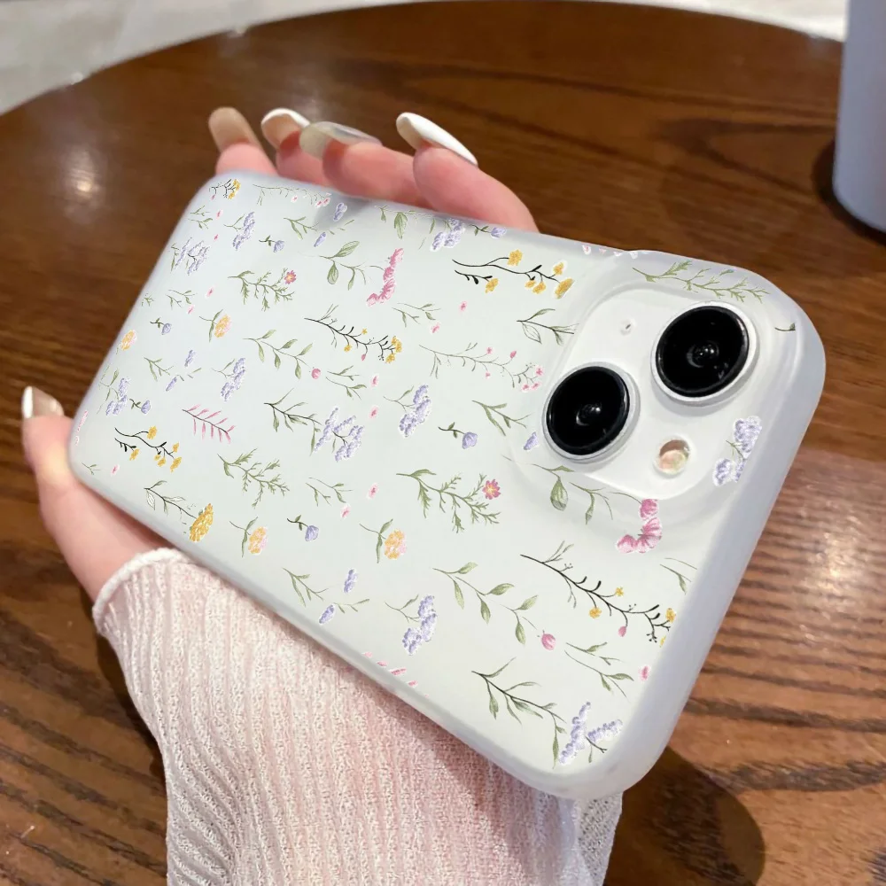 Чехол для телефона с цветочным узором лотоса iPhone 16 Pro Max 13 чехол 11 14 15 13Pro Plus 12 чехлы