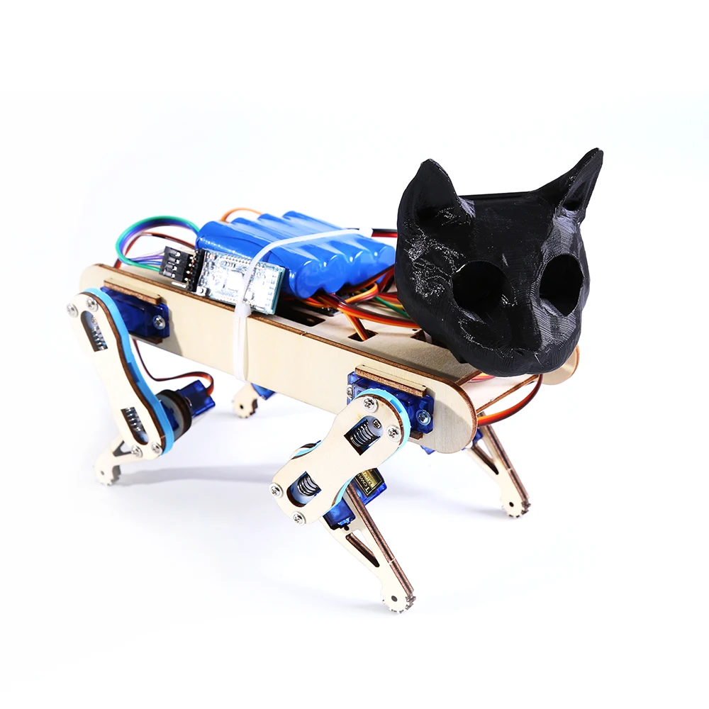8-DOF Bionic Quadruped ROS Robot Arduino Nano DIY kit Smartphone control Maker open source hardware project programming platform |
