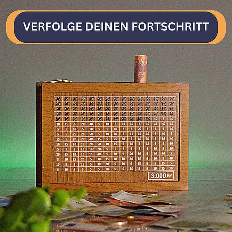 Копилка деревянная для денег 1 шт. копилка многоразовая с целью сбережения и