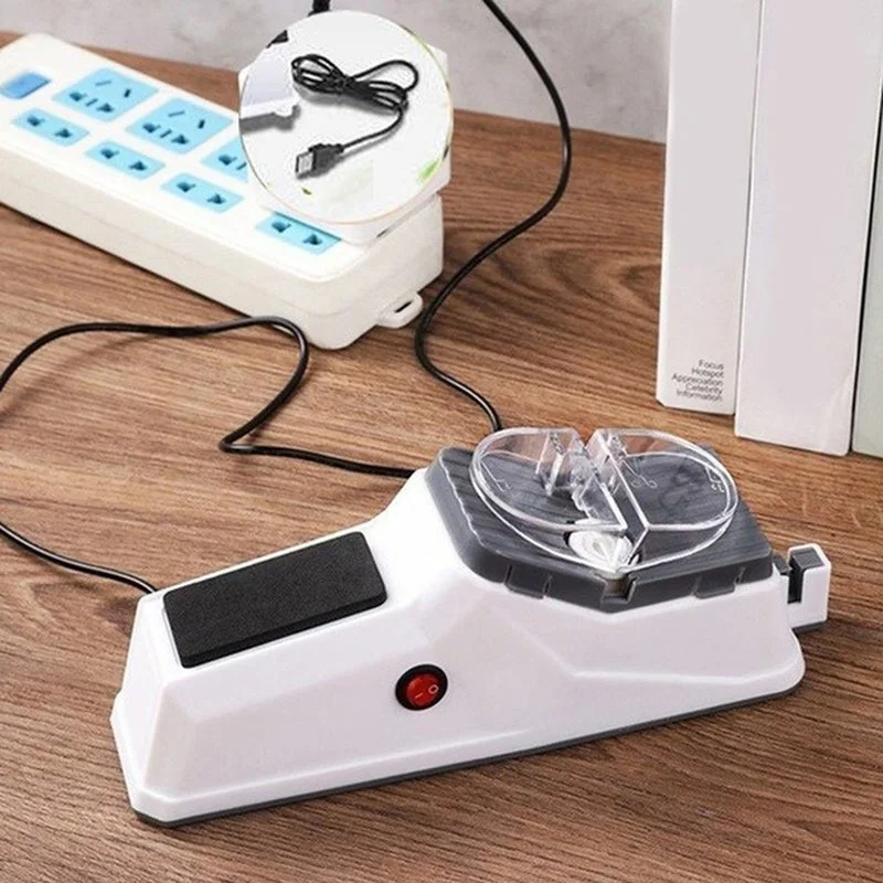 USB Электрический ножеточильный алмазный брус заточка для кухонного инструмента ножей ножниц поставляется.