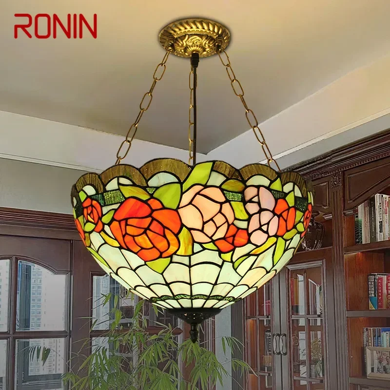 Подвесной светильник RONIN Tiffany светодиодный ретро-креативный для гостиной