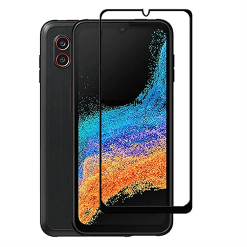 3d закаленное стекло с полным клеем для samsung galaxy xcover6 pro xcover 6 sm-g736b защитная пленка