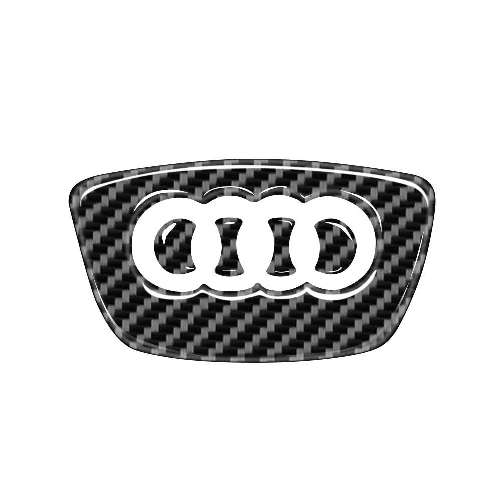Кольцо на руль автомобиля наклейка из углеродного волокна для Audi A3 2014 A4L 2016 A6L Q7