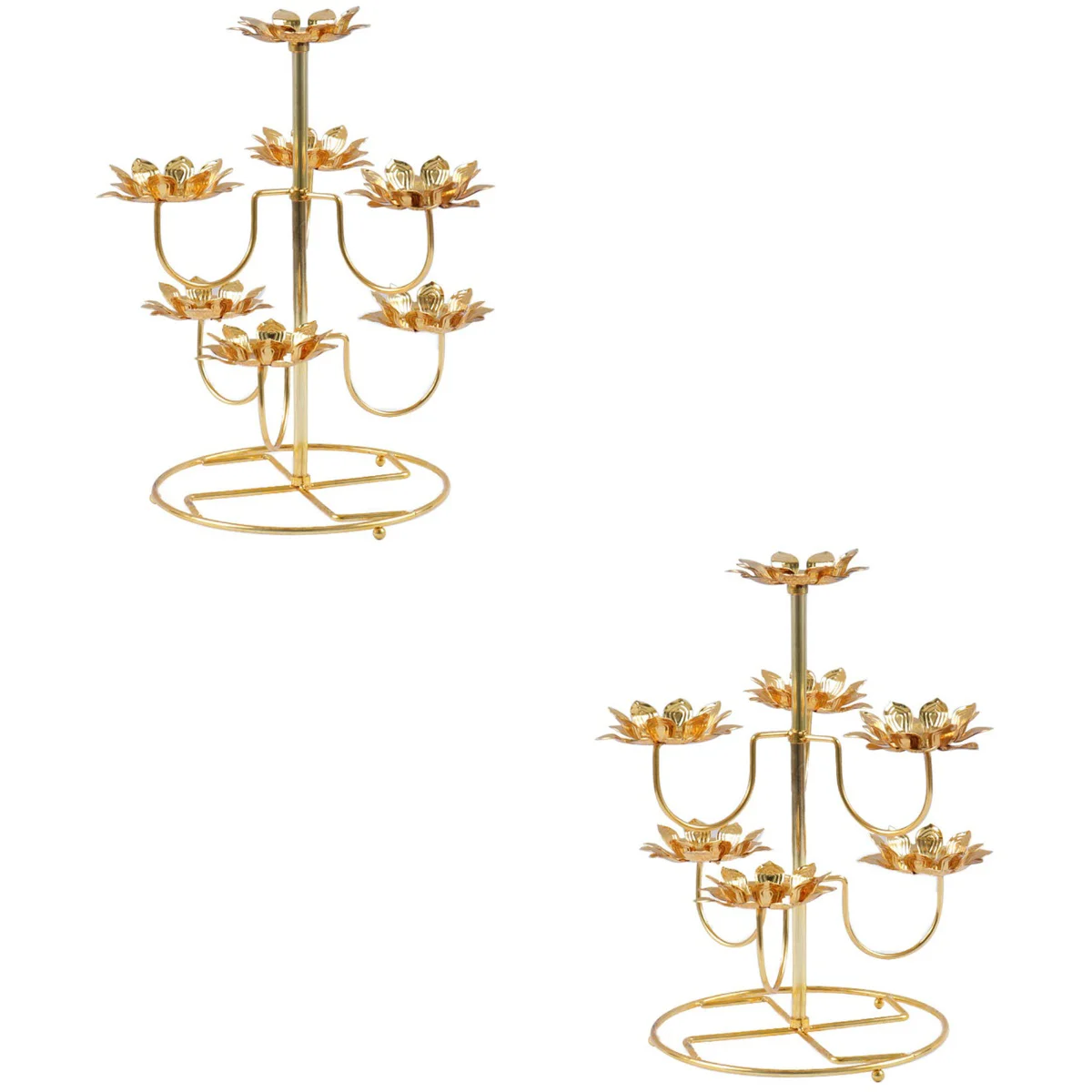 

Holder Lotus Stand Candlestick Temple Tealight Rack Wedding Oil Birthday Light Cup Lamp Disply Holders Candleholderdecorative