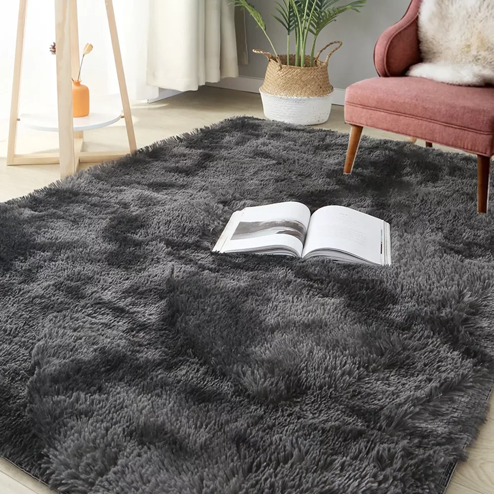 

Gray Carpet for Living Room Plush Rug Bed Room Floor Fluffy Mats Anti-slip Home Decor Rugs Soft Velvet Carpets Kids Room Blanket