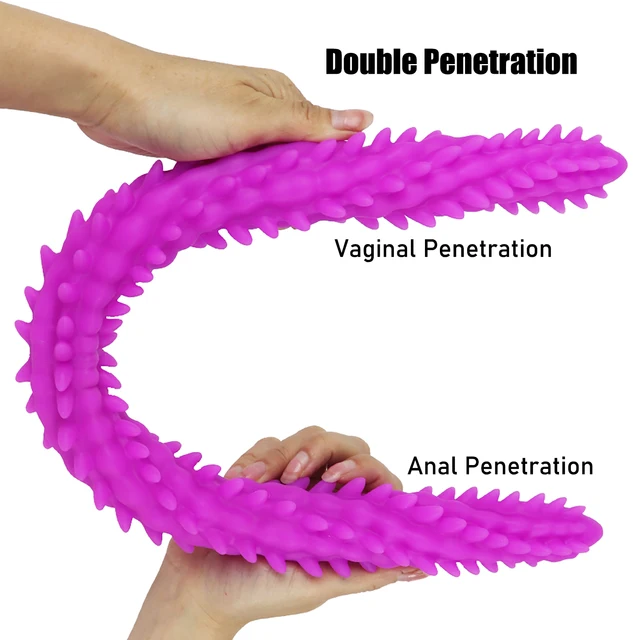 Ribbed Double Dildo Anal Plug 3