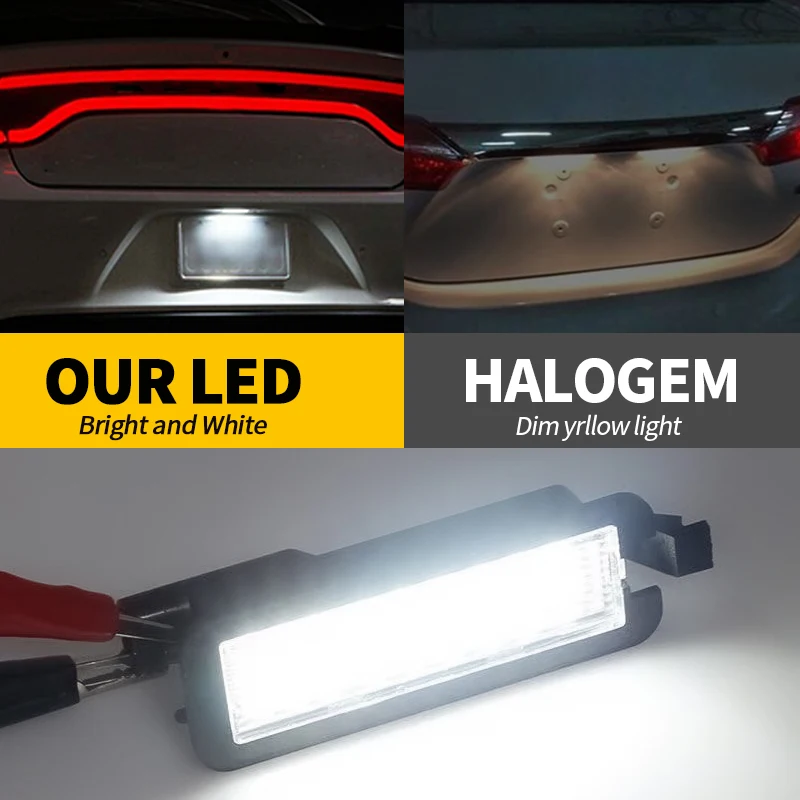 2 шт. светодиодная лампа освещения номерного знака белого цвета для Dodge Charger Challenger