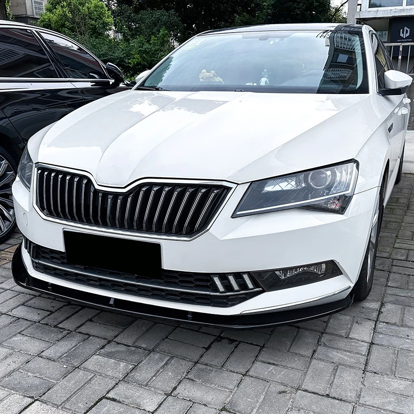 Фото Передний бампер для Skoda Superb B8 III 3V3 3V5 2015 2016 2017 2018 2019 Защитная защита бампера Canard Lip Splitter Bodykits №5