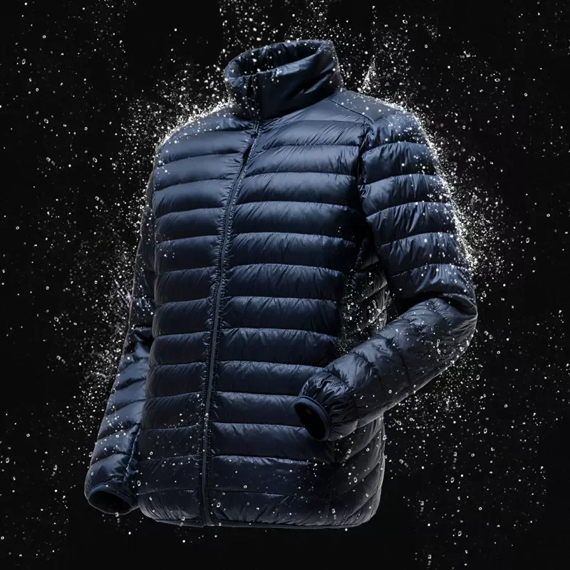 NEW Lightweight Water-Resistant Packable Puffer Jacket 2021 New Arrivals Autumn Winter Male Fashion Stand Collar Down Coats