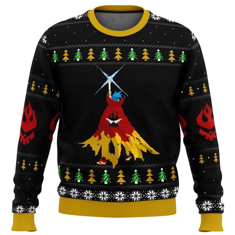 

Gurren Lagann Kamina Ugly Christmas Sweater Christmas Sweater gift Santa Claus pullover men 3D Sweatshirt and top autumn and win