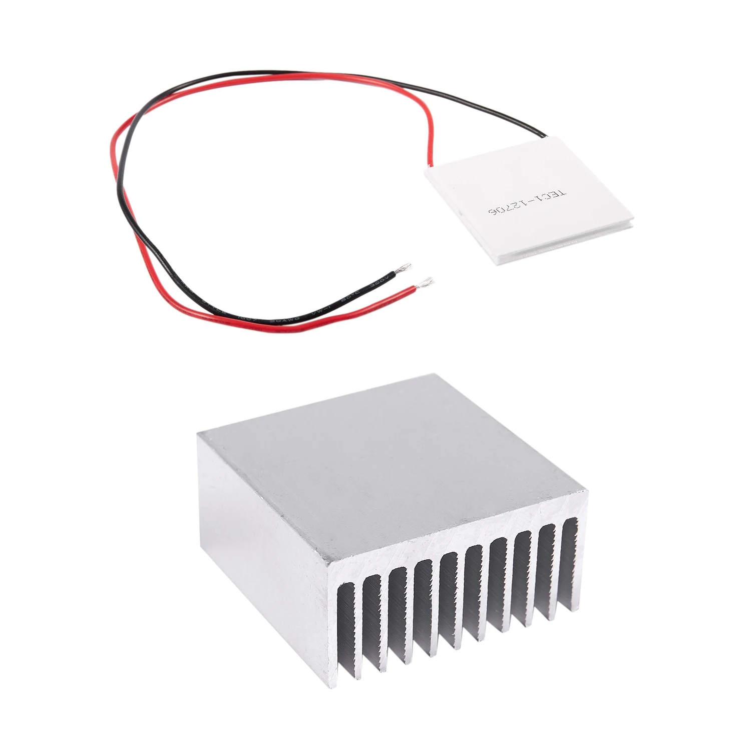 

Термоэлектрический радиатор Пельтье, охлаждающий модуль с холодной пластиной, серебристый алюминиевый радиатор 40x40x20 мм, 12 В 6 А 72 Вт, 1 шт.