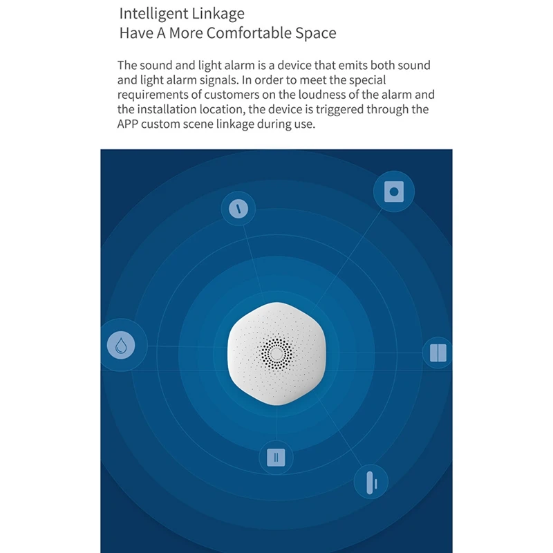 Tuya Smart Life Wireless Wifi Audible Alarm Sensor Sound And Light Siren For Home Security | Infrared Detector