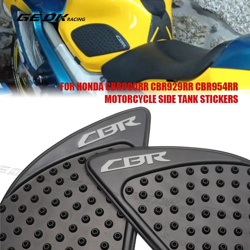 

Motorcycle Side Rubber Sticker For Honda CBR RR CBR600RR CBR900RR CBR929RR CBR954RR CBR1100XX Decal Gas Knee Grip Traction Pad