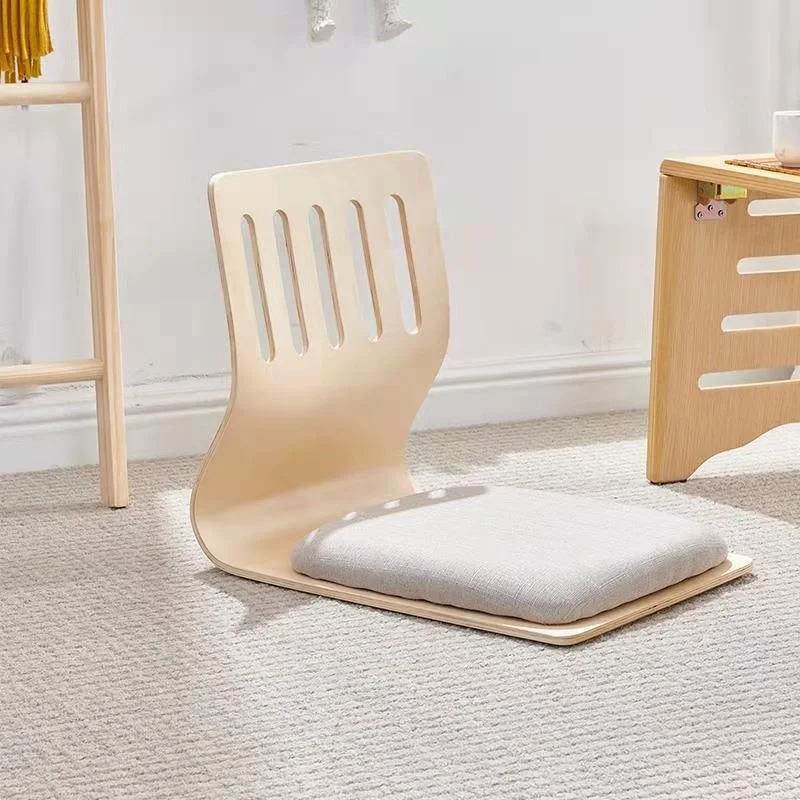 Japanese Chair Design Home Living Room Furniture Kotatsu Table Chair Tatami Zaisu LegLess Floor Chair Black Finish