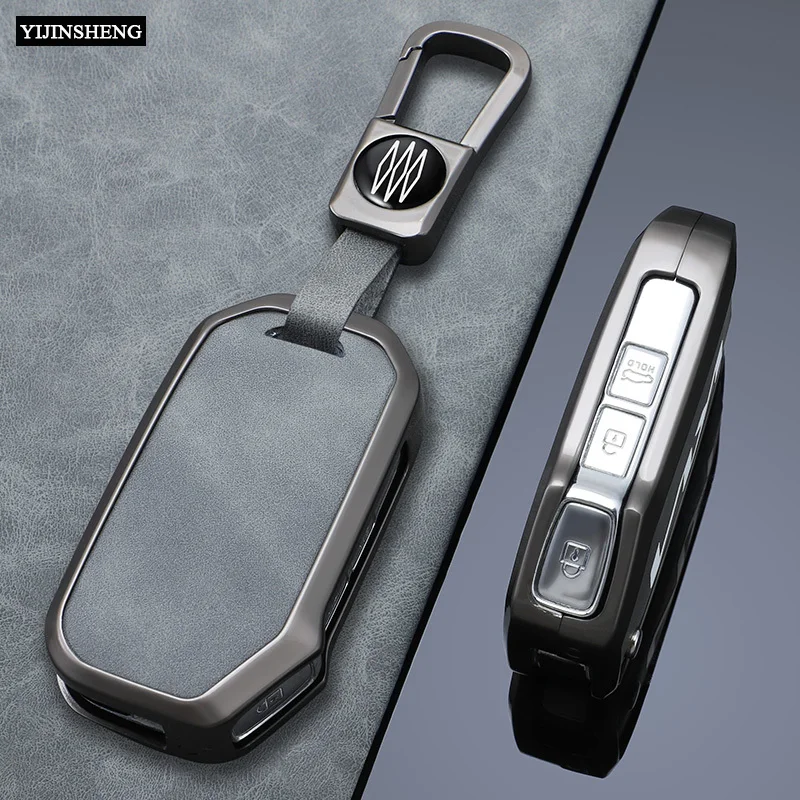 3 4 кнопки из цинкового сплава + кожаный чехол для автомобильного ключа KIA Sportage Ceed