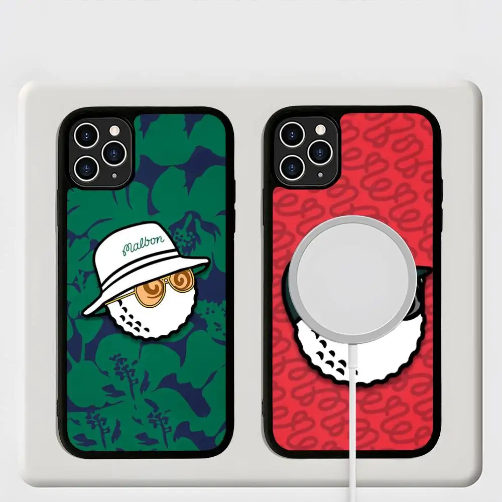Чехол для телефона Leisure Sports M-Malbones G-Golf для iPhone 16 15 14 13 12 11 17 Pro Max Plus с магнитной беспроводной зарядкой (art.: 3920dc6706ecc) - 3920dc6706ecc