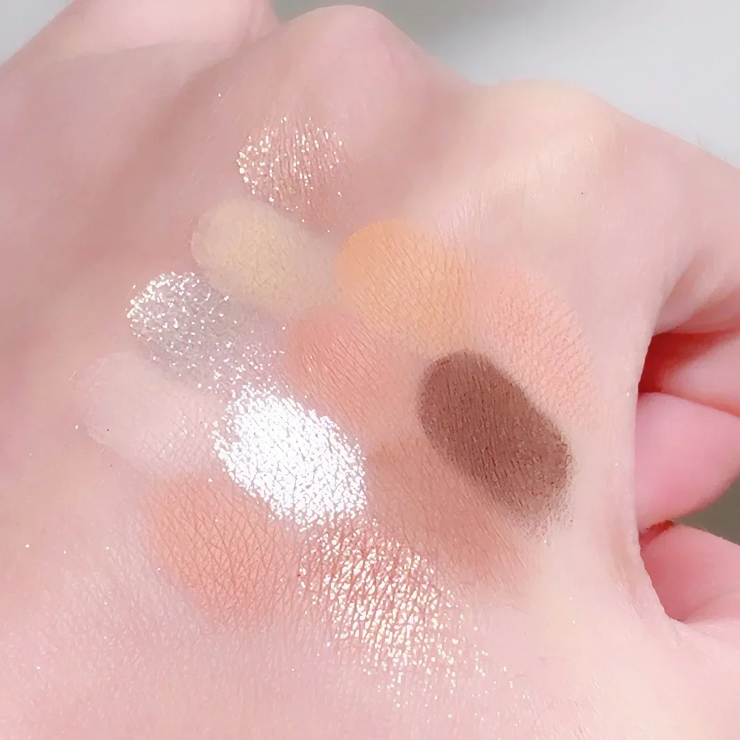 Miss lara 12-цветная палитра теней для век с блестящими блестками натуральные тени