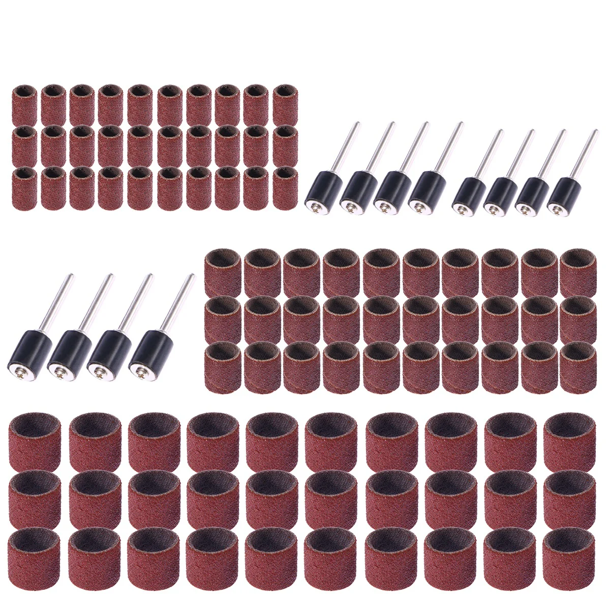 

Sanding Drum Sander Set Tool Mandrels Drill Rotary Bandnail Power Bands Accessories Grinder Surfaces Drills Die Sleeves Kit