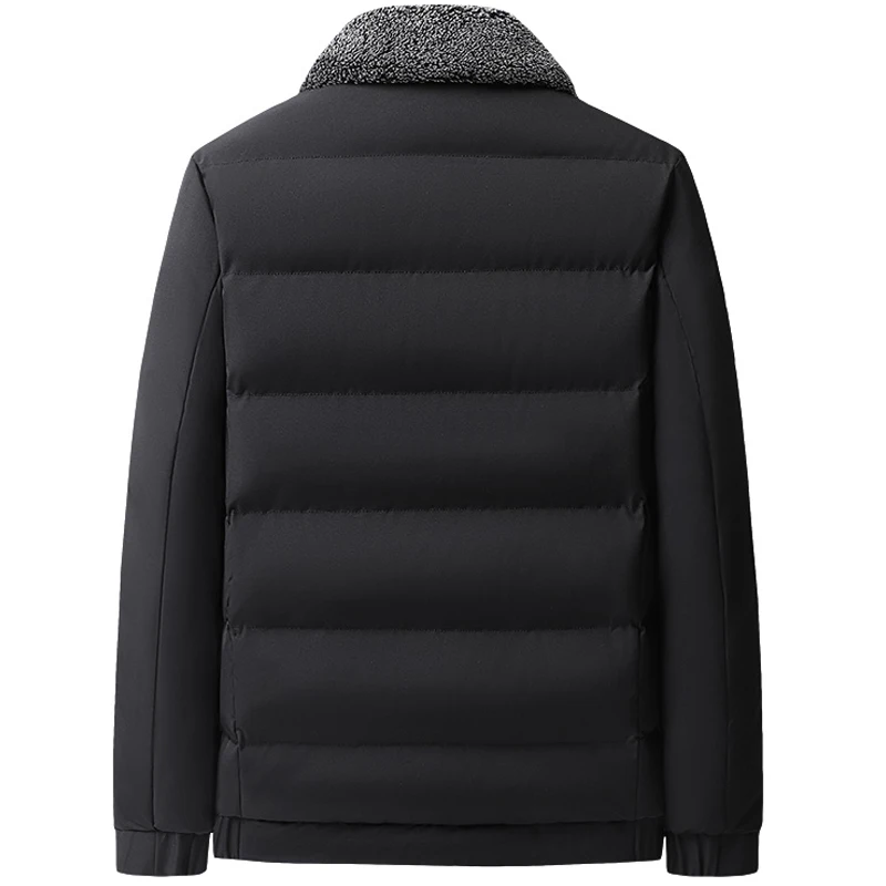 Men's Jacket lapel mens Parka Winter New down jacket fleece Warm Jackets men business leisure coat bread clothing youth coats