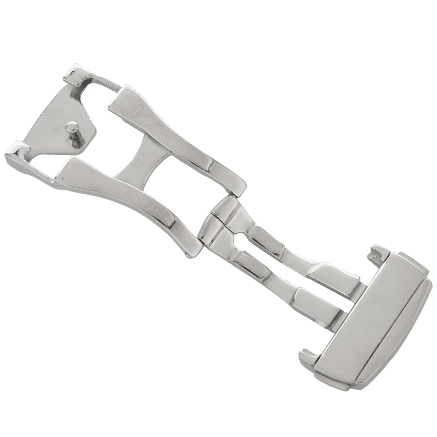 

18mm Stainless Steel Deployant Watch Strap Folding Buckle Clasp For , #18Mm