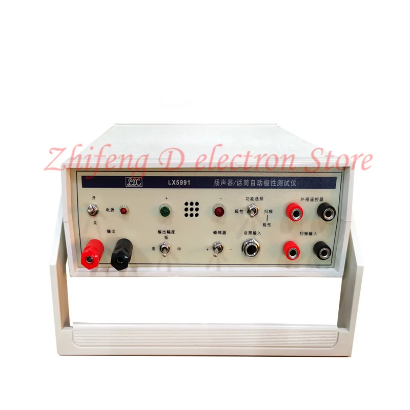 

Автоматический тестер полярности микрофона динамика 5991, ширина импульса: 0,4 мс (± 0,4 мс), чувствительность: не менее 25 см