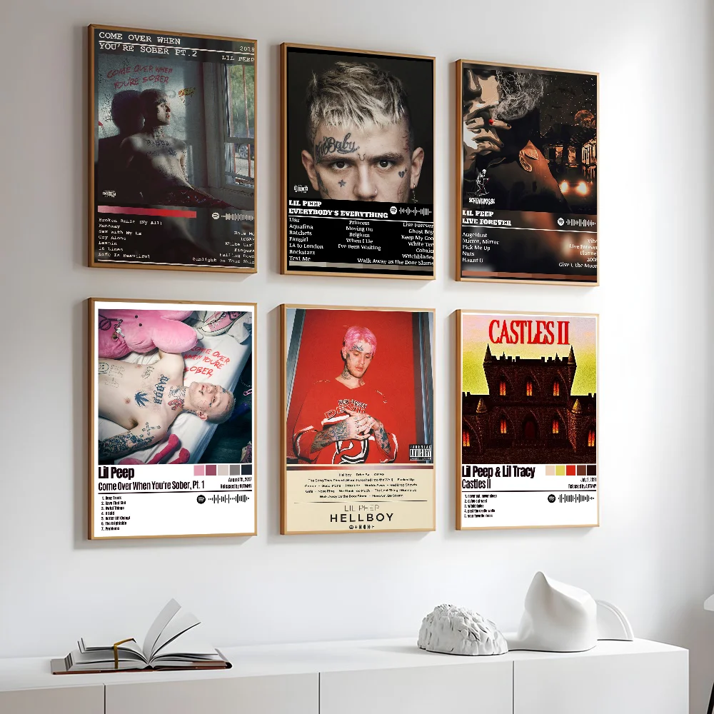 L-Lil P-Peep Горячая певица плакат наклейки художественные настенные фрески Декор