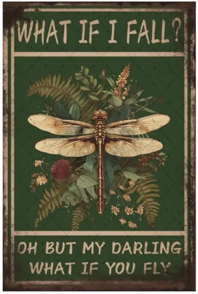 Металлический жестяной знак Cusde Hippie что если я осену вы летите винтажная стена