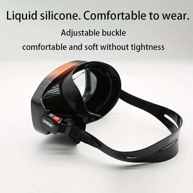 Маска для подводного плавания с большой рамой маска из закаленного стекла набор