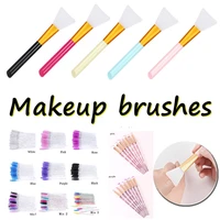 3 types multiple colour disposable eyelash makeup brushes eye makeup silicone facial mask brush