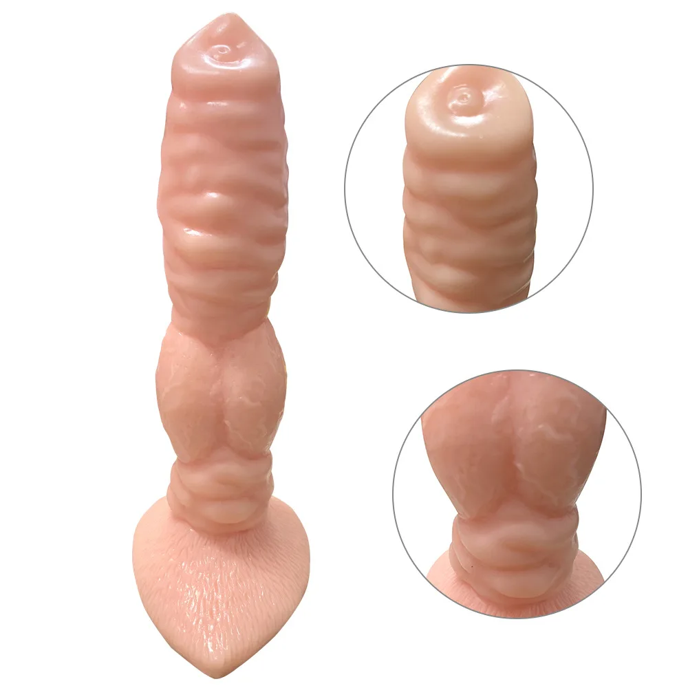 Новый цветной силиконовый фаллоимитатор в виде животного реалистичный волк