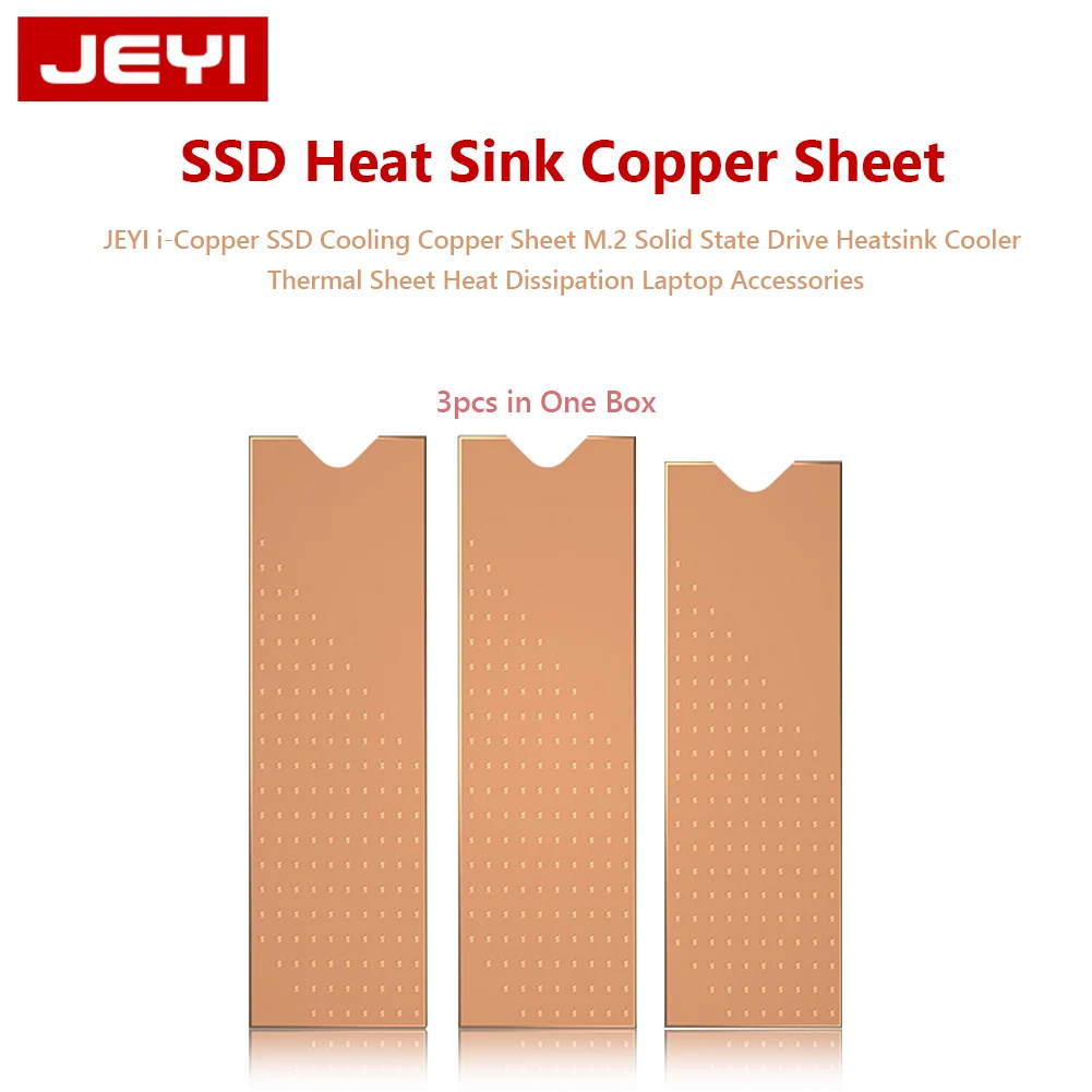 

JEYI i-Copper SSD охлаждающий медный радиатор M.2 твердотельный накопитель SSD Тепловой силиконовый чип охлаждающий алюминиевый охладитель аксессуа...