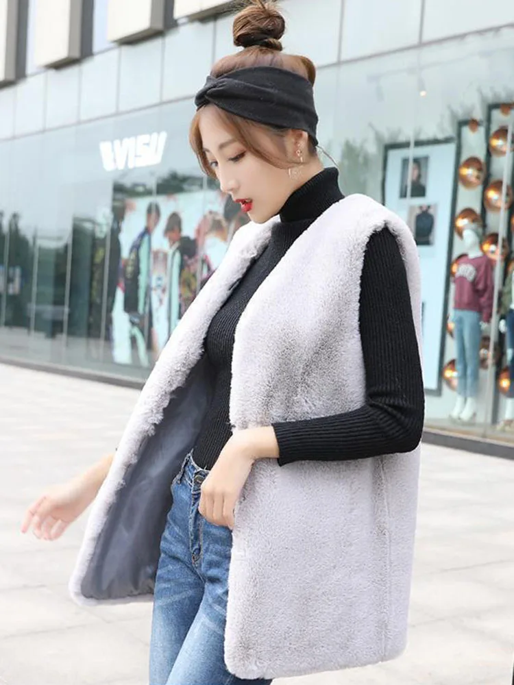 Women's Faux Mink Fur Shawl Winter Coats Warm 2022 New Fashion Luxury Overcoat Europe and America Street Fluffy Jacket Designer