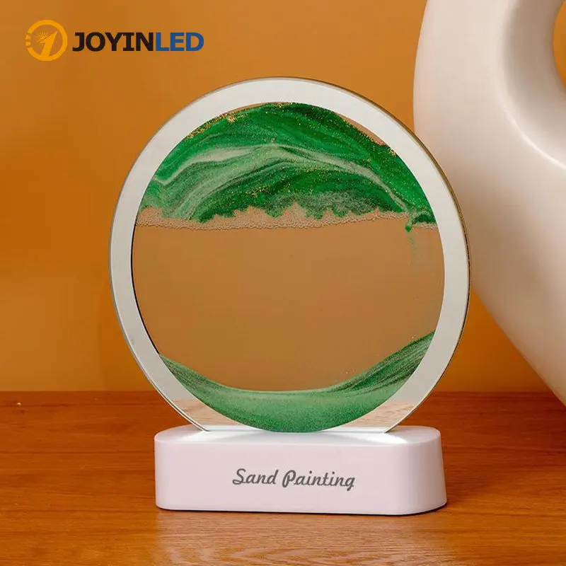 

USB Quicksand Painting Small Night Light 3Dthree-dimensional Quicksand Night Light Decoration Home Gift Bedside Atmosphere Light