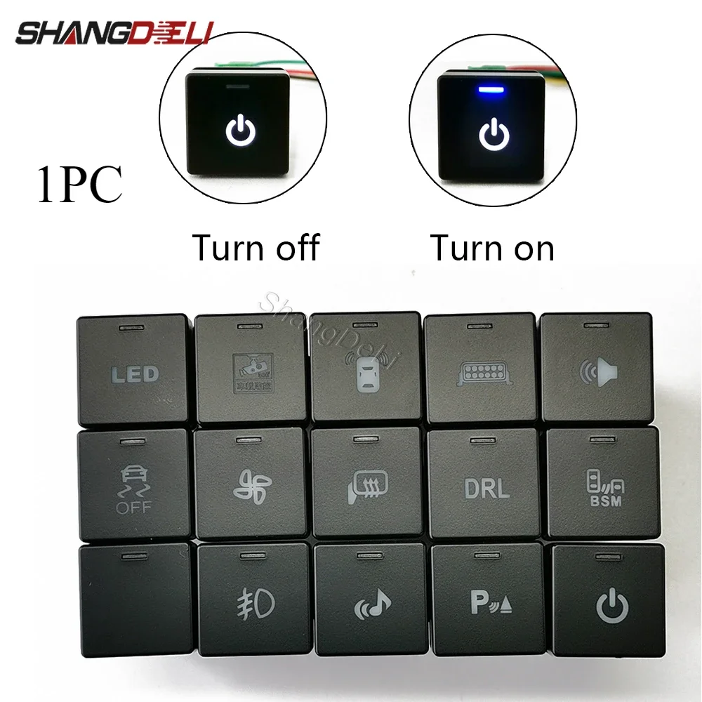 1 шт. синий светодиодный светильник для автомобиля включение и выключение DRL