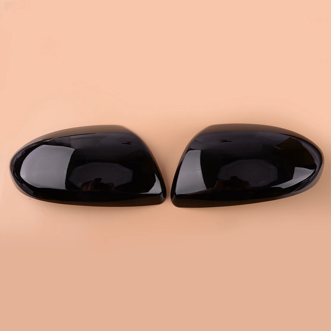 

1 Pair Car Left Right Door Wing Rearview Mirror Cover Cap Glossy Black Fit For Mazda 2 2008 2009 2010 2011 2012 2013 2014 ABS