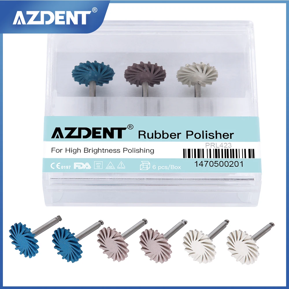 Набор спиральных шлифовальных дисков AZDENT диаметром 14 мм 6 шт./комплект - купить по