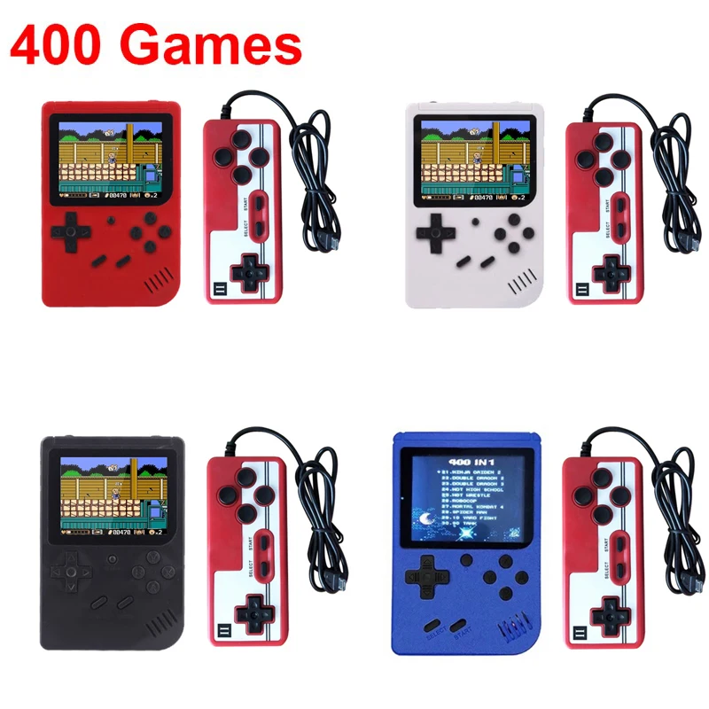 

Retro Portable Mini Handheld Video Game Console 8-Bit 3.0 Inch Color LCD TV Game Kids Color Game Player Built-in 400 games