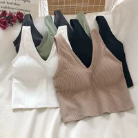 new fashion women sexy solid summer camis crop top female casual tank tops vest sleeveless cool streetwear club high street