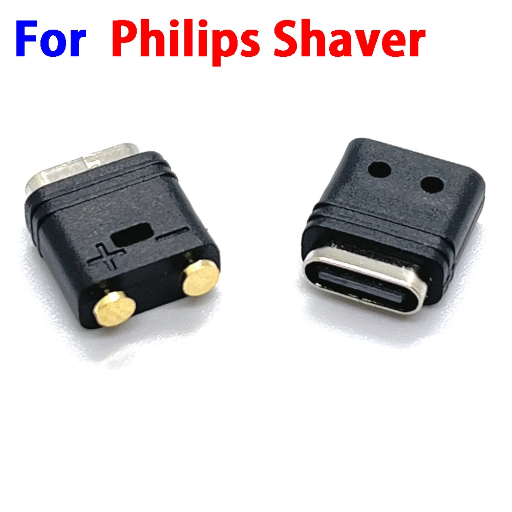 

1-10Pcs 5A 2 Pin Type-C USB Type C heavy current Connector Socket USB 3.1 Type-C Female Power Jack Dock for Philips shaver