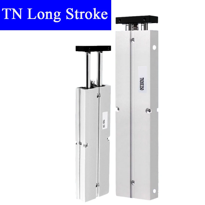 Пневматический поршневой пневматический цилиндр TN10x300 16x200 20x400 с длинным ходом от 200 мм до 500 мм
