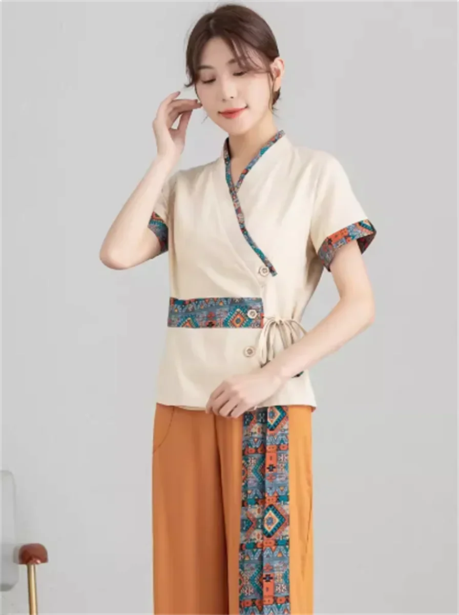 Высококачественная рабочая одежда для мастеров тайского массажа и ванны ног