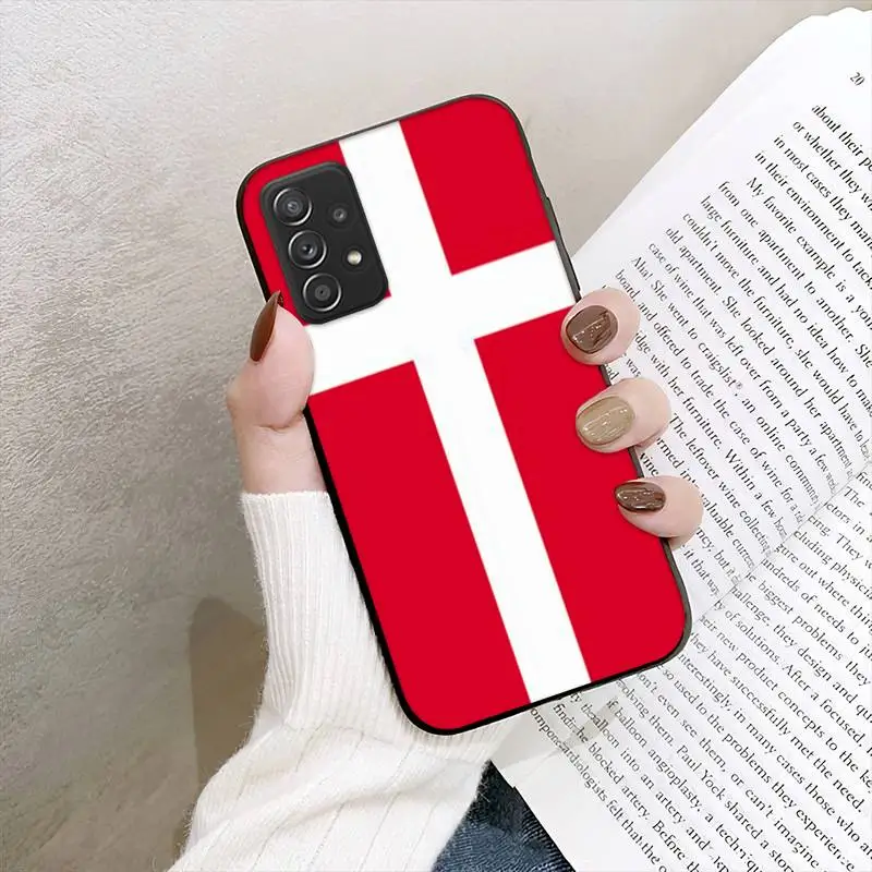 Чехол для телефона с датским флагом Samsung Galaxy A02 A12 A21 A22 A32 A41 A42 A51 A71 A72 - купить по