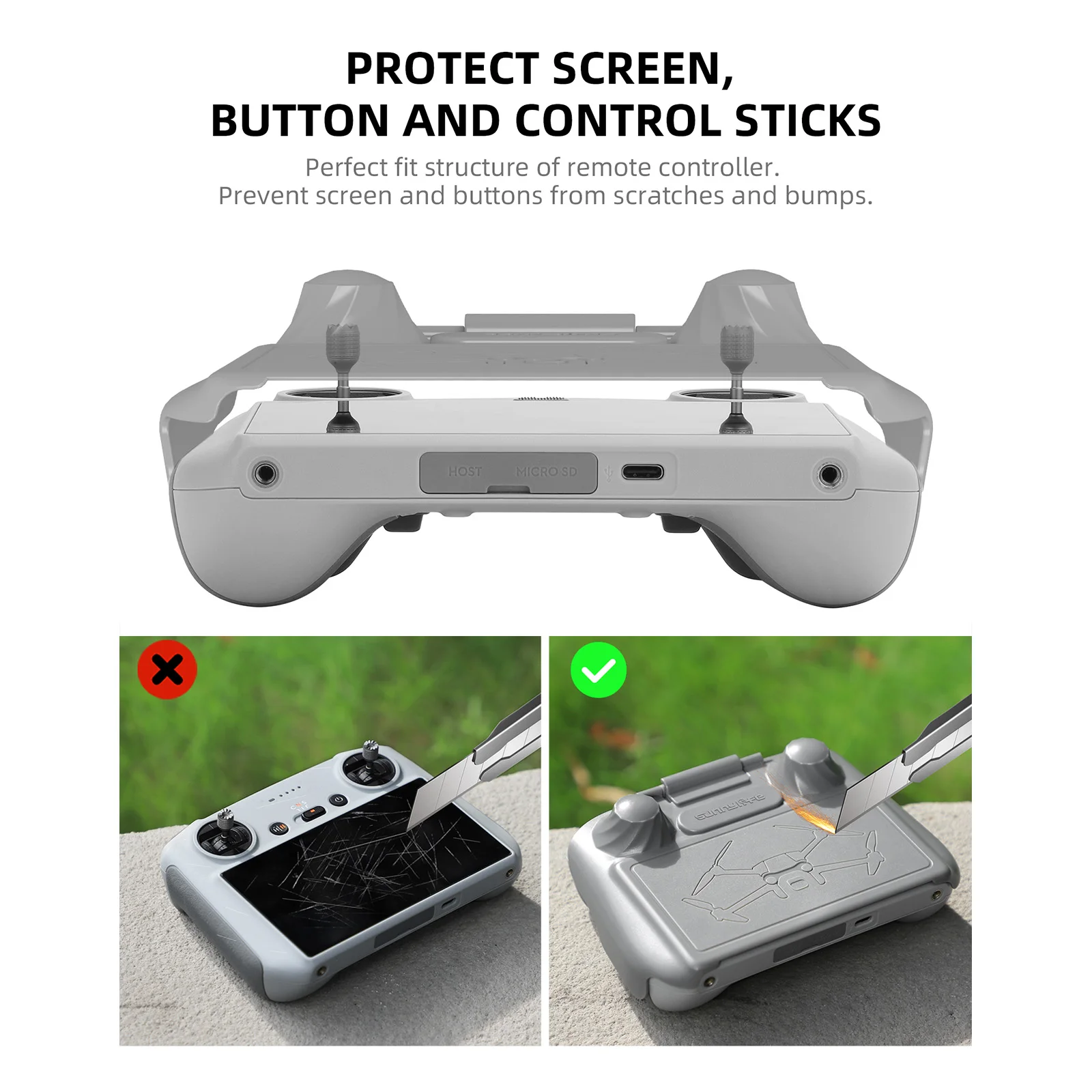 

Защитный чехол 2 в 1, пыленепроницаемый пластиковый чехол, защитный чехол с защитой от царапин, чехол, аксессуары для дрона DJI Mini 3 Pro