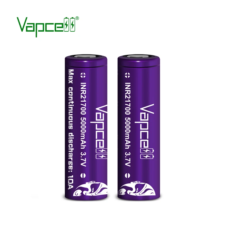 Оригинальные литий-ионные аккумуляторы Vapcell INR21700 5000 мАч