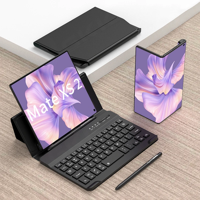 

GKK Magnetic Leather Stand Keyboard Cover For Huawei Mate Xs 2 With Capacitance Pen Bluetooth Wireless Keyboard For Mate Xs2